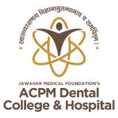 acpm dental college, dhule logo
